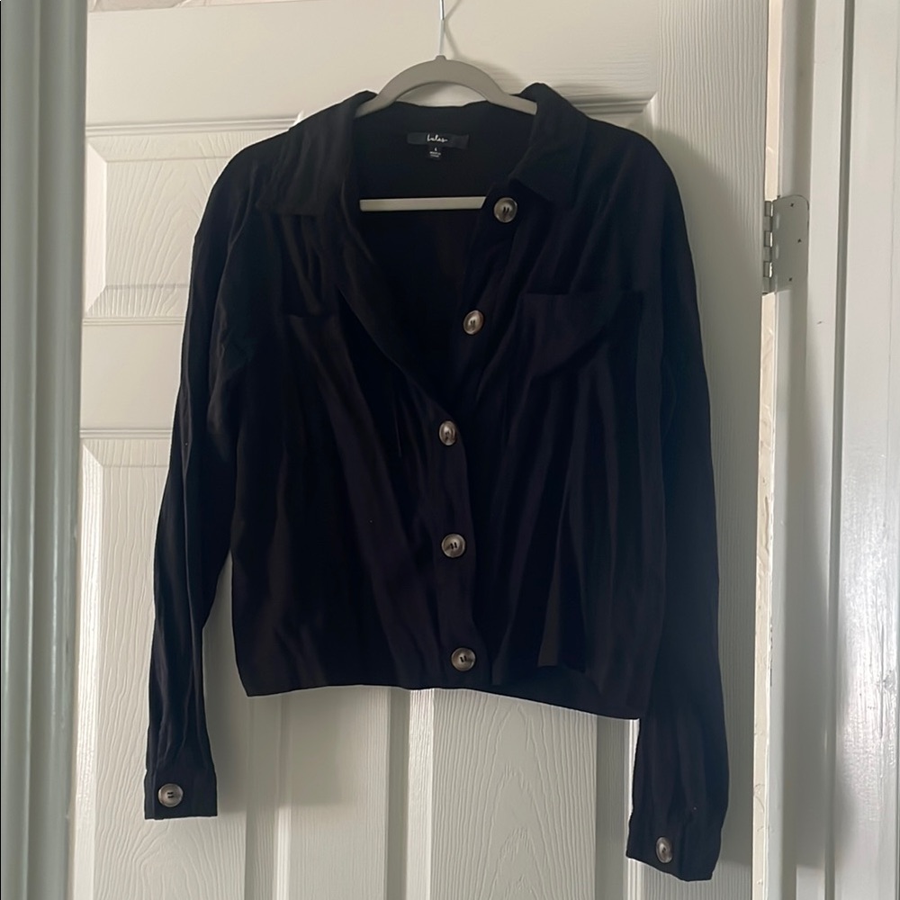 Black Button-Up Jacket